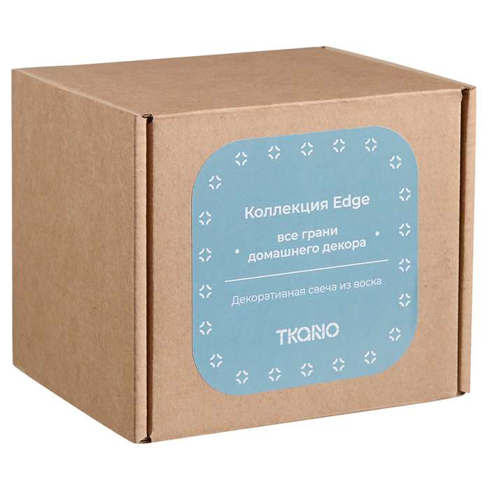 Свеча декоративная бирюзового цвета из коллекции edge, 10,5см Tkano TK22-CND0016
