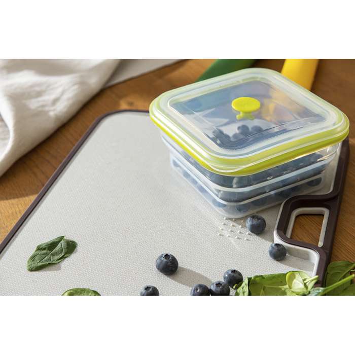 Контейнер для переноски и хранения силиконовый квадратный складной Silikobox, 900 мл, зеленый SMART SOLUTIONS SS-FC-SCN-GR900