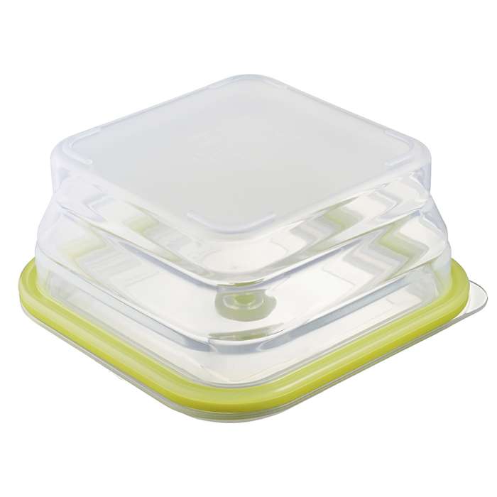 Контейнер для переноски и хранения силиконовый квадратный складной Silikobox, 900 мл, зеленый SMART SOLUTIONS SS-FC-SCN-GR900