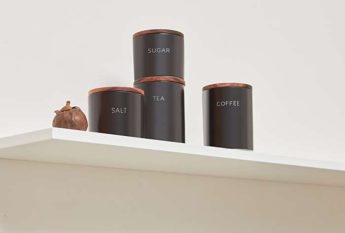 Банка керамическая для хранения кофе, 650 мл, черная Smart Solutions SS0000268