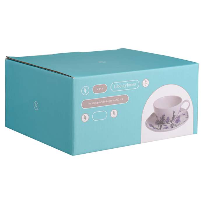 Набор чайных пар floral, 250 мл, 2 шт. Liberty Jones LJ_SB_CU250
