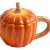 Кружка, 450 мл, с крышкой, керамика, оранжево-зеленая, Тыква, Bright pumpkin ANNA LAFARG ANLAF-FDWS-031224-5