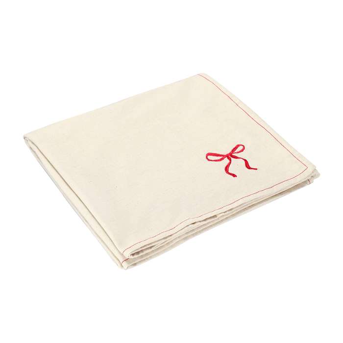 Скатерть fancy bows бежевого цвета из коллекции essential, 180х180 см Tkano TK25-TC0001