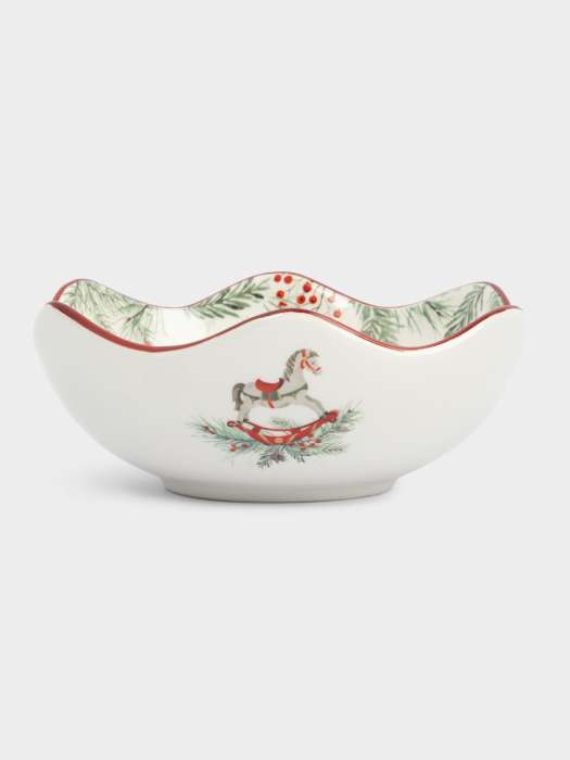 Салатник, 16х6 см, 420 мл, керамика, красный, Лошадка, Festival ANNA LAFARG ANLAF-FDH-0303-8