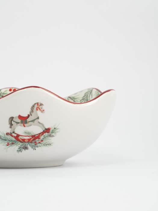 Салатник, 16х6 см, 420 мл, керамика, красный, Лошадка, Festival ANNA LAFARG ANLAF-FDH-0303-8