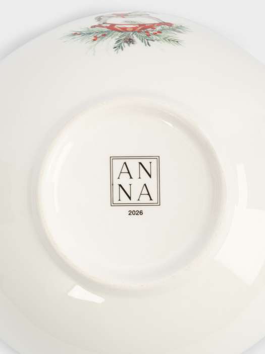 Салатник, 16х6 см, 420 мл, керамика, красный, Лошадка, Festival ANNA LAFARG ANLAF-FDH-0303-8