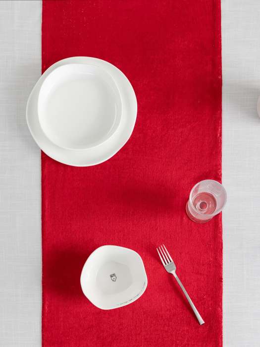 Дорожка настольная, 40х160 см, бархат, красная, Luck gift ANNA LAFARG ANLAF-QFW25-1TR