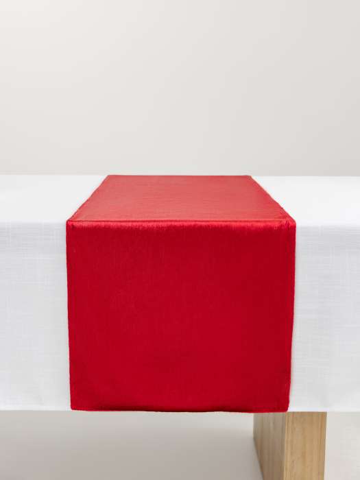 Дорожка настольная, 40х160 см, бархат, красная, Luck gift ANNA LAFARG ANLAF-QFW25-1TR