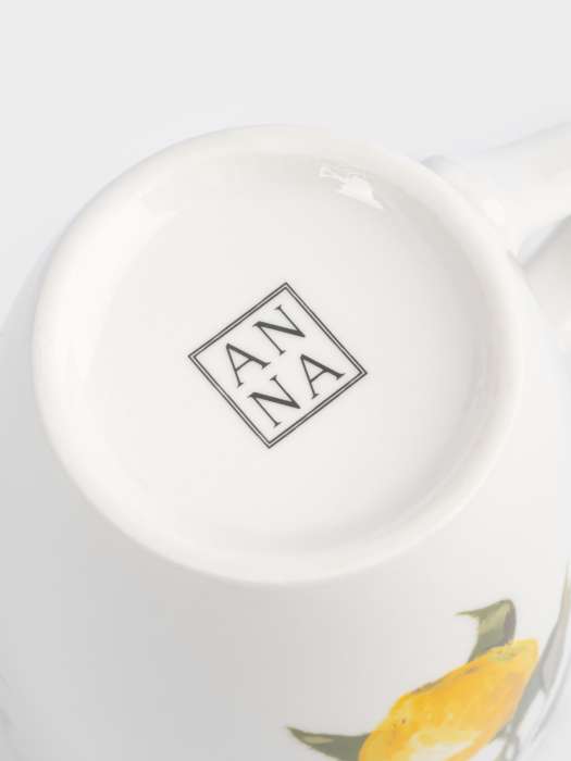 Кружка, 350 мл, 2 шт, фарфор P, белый, Лимоны, Palermo ANNA LAFARG ANLAF-MEIBO-040625-3