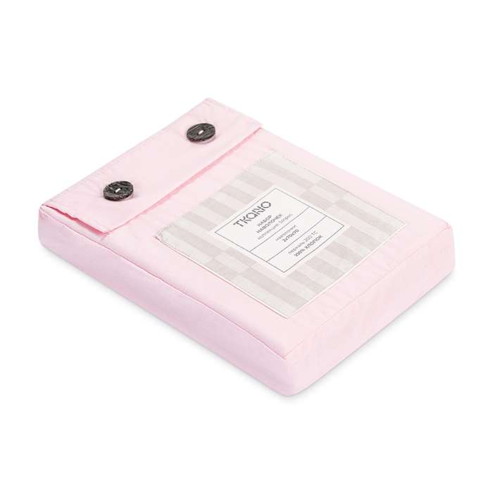 Набор наволочек из перкаля розового цвета из коллекции stripes, 70х70см Tkano TK26-PC0017