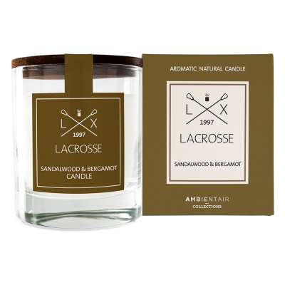 Свеча ароматическая lacrosse, sandalwood&amp;bergamot, 40 ч Ambientair VV040SBLC