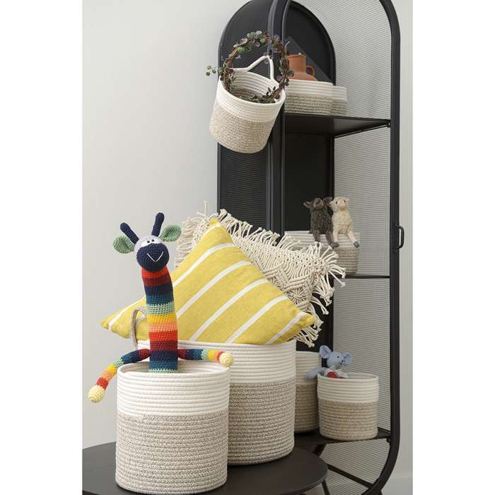 Кашпо gerd, D20х19 см, белое/светло-бежевое Bergenson Bjorn TL-BB-GD-CR-BG-20