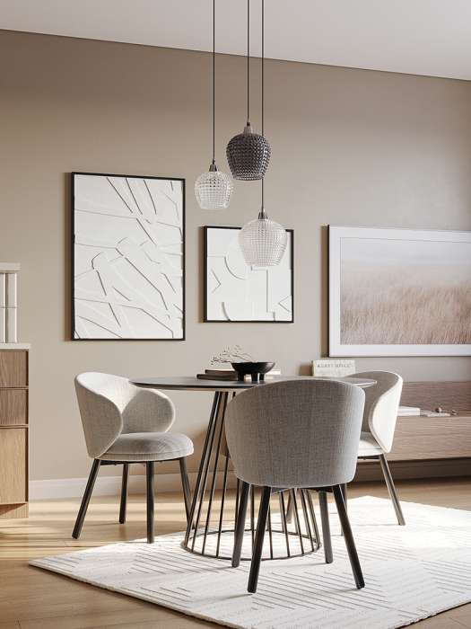 Стол обеденный tyra, D110 см, черный Bergenson Bjorn BB0000119