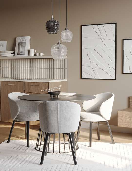 Стол обеденный tyra, D110 см, черный Bergenson Bjorn BB0000119