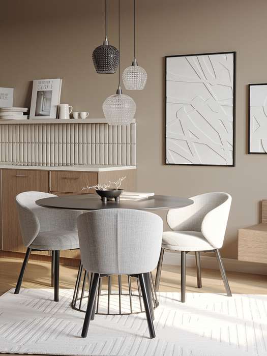 Стол обеденный tyra, D110 см, черный Bergenson Bjorn BB0000119