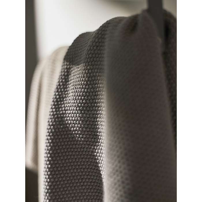 Набор из двух кухонных вязаных полотенец из коллекции essential, серое/экрю Tkano TK24-TT0003