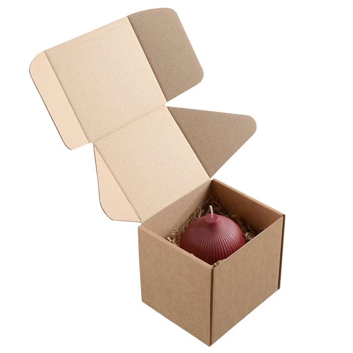 Свеча декоративная бордового цвета из коллекции edge, 10,5см Tkano TK22-CND0019