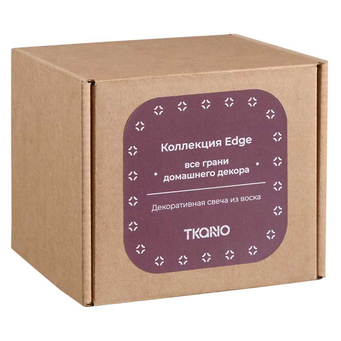 Свеча декоративная бордового цвета из коллекции edge, 10,5см Tkano TK22-CND0019