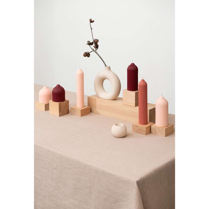 Свеча декоративная бордового цвета из коллекции edge, 10,5см Tkano TK22-CND0019