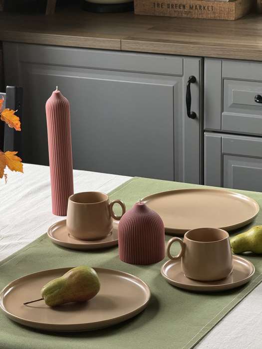 Свеча декоративная бордового цвета из коллекции edge, 10,5см Tkano TK22-CND0019