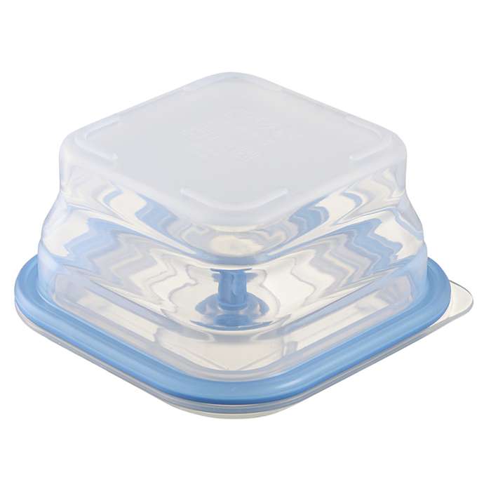 Контейнер для переноски и хранения силиконовый квадратный складной Silikobox, 400 мл, синий SMART SOLUTIONS SS-FC-SCN-BL400