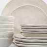 Сервиз обеденный, 6 перс, 18 пр, фарфор P, белый, Мятый эффект, Barkhan ANNA LAFARG ANLAF-LHP250113