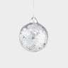 Игрушка елочная, 6 см, пластик/пайетки, серебристая, Шар, New year ANNA LAFARG ANLAF-NY-1103