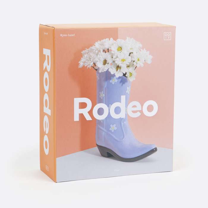 Ваза для цветов rodeo, 22,5 см, лиловая DOIY DYVASROCBL