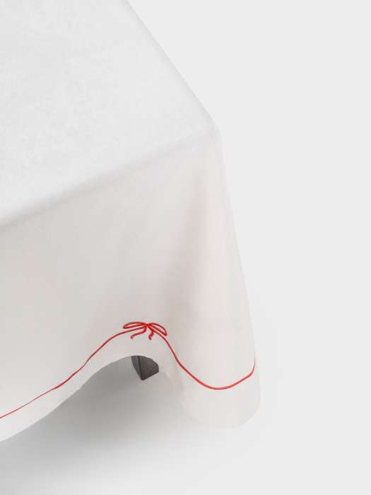 Скатерть, 170х250 см, полиэстер, бежевая, Елка с подарками, Festival ANNA LAFARG ANLAF-QFW25-2TCM