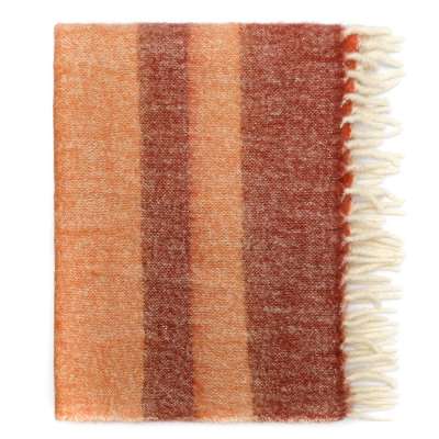 Плед мохеровый over horizon терракотового цвета из коллекции trendy ruffles, 130х180 см Tkano TK25-TH0009