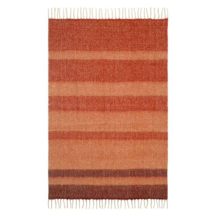 Плед мохеровый over horizon терракотового цвета из коллекции trendy ruffles, 130х180 см Tkano TK25-TH0009