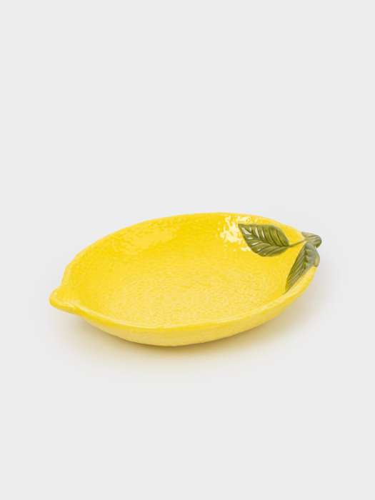 Салатник, 22х16х4 см, 480 мл, фарфор P, желтый, Лимон, Lemon ANNA LAFARG ANLAF-ARJ-110725-1