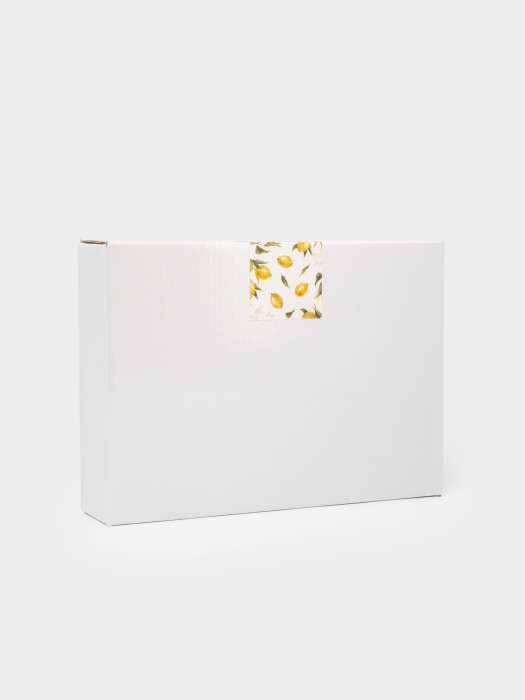 Салатник, 22х16х4 см, 480 мл, фарфор P, желтый, Лимон, Lemon ANNA LAFARG ANLAF-ARJ-110725-1