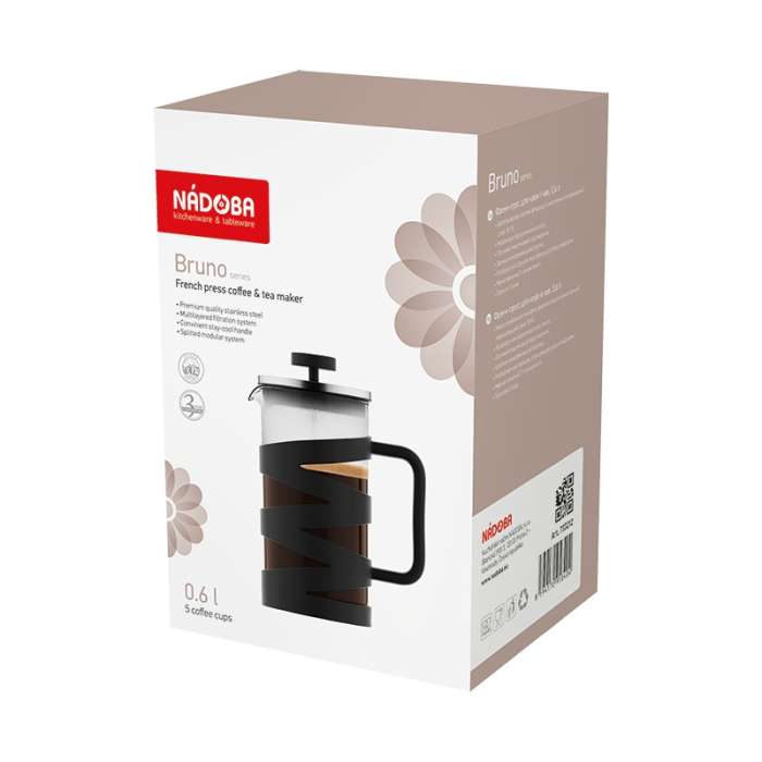 Френч-пресс 0,6 л, серия BRUNO NADOBA 733212