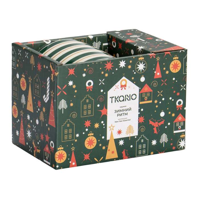 Кружка Зимний ритм из коллекции new year essential, 345мл Tkano TK26-NY_CU0004