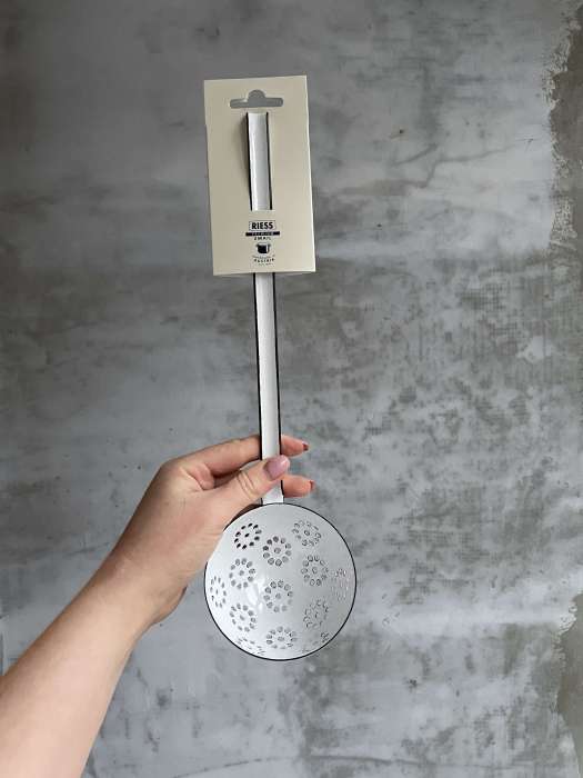 Шумовка 9 см, белый, WEISS RIESS 0310-033