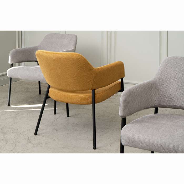 Кресло wendy, фактурный шенилл, серое Bergenson Bjorn BF-ACH-WND-CHL-GR