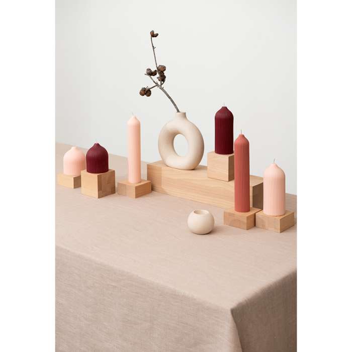 Свеча декоративная бордового цвета из коллекции edge, 16,5см Tkano TK22-CND0020