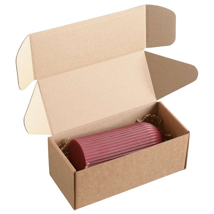 Свеча декоративная бордового цвета из коллекции edge, 16,5см Tkano TK22-CND0020