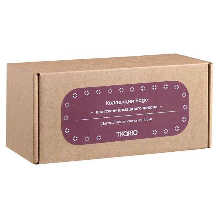 Свеча декоративная бордового цвета из коллекции edge, 16,5см Tkano TK22-CND0020