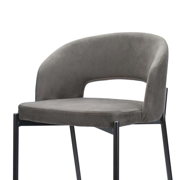 Стул барный horace, экозамша, темно-серый Bergenson Bjorn BEBA-HOOTEVINENA450