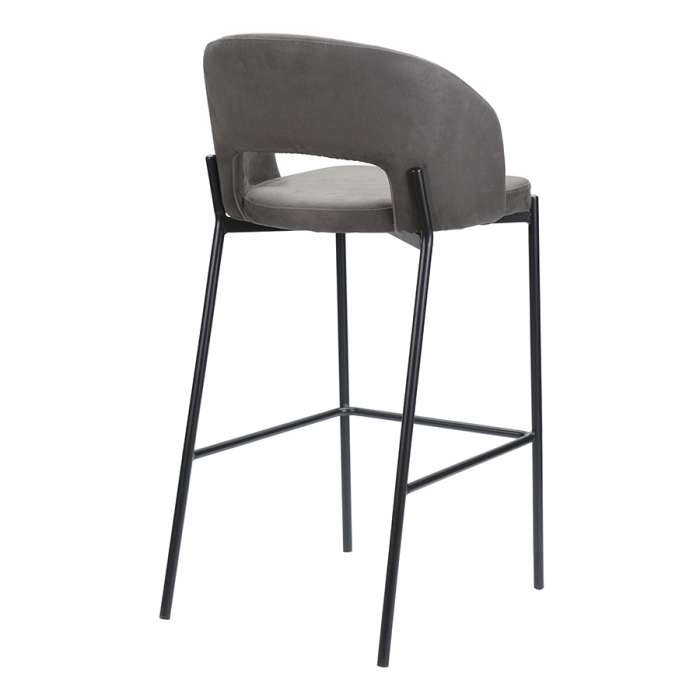 Стул барный horace, экозамша, темно-серый Bergenson Bjorn BEBA-HOOTEVINENA450