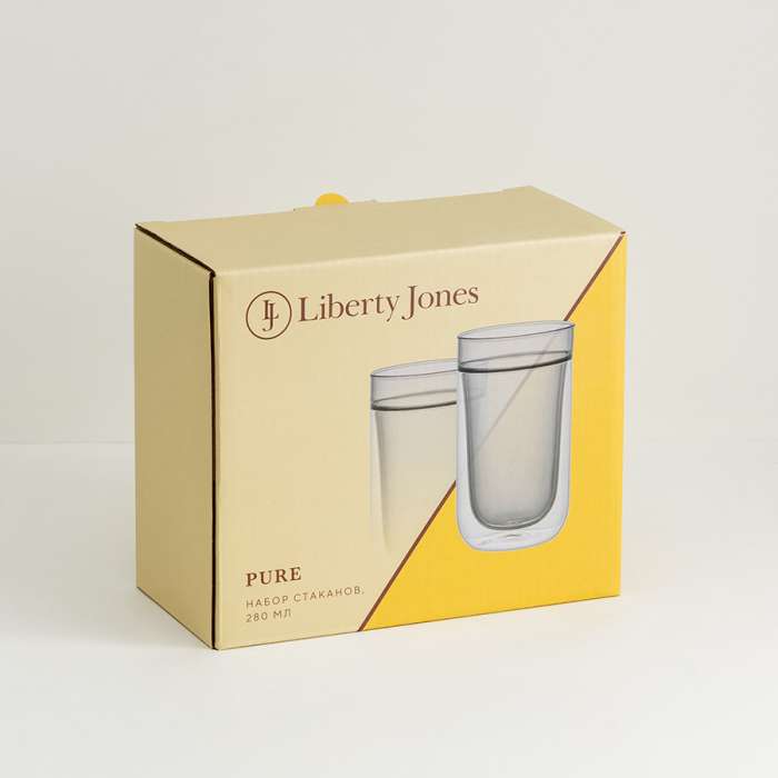 Набор стаканов pure, 280 мл, дымчато-серые, 2 шт. Liberty Jones LJ0000421