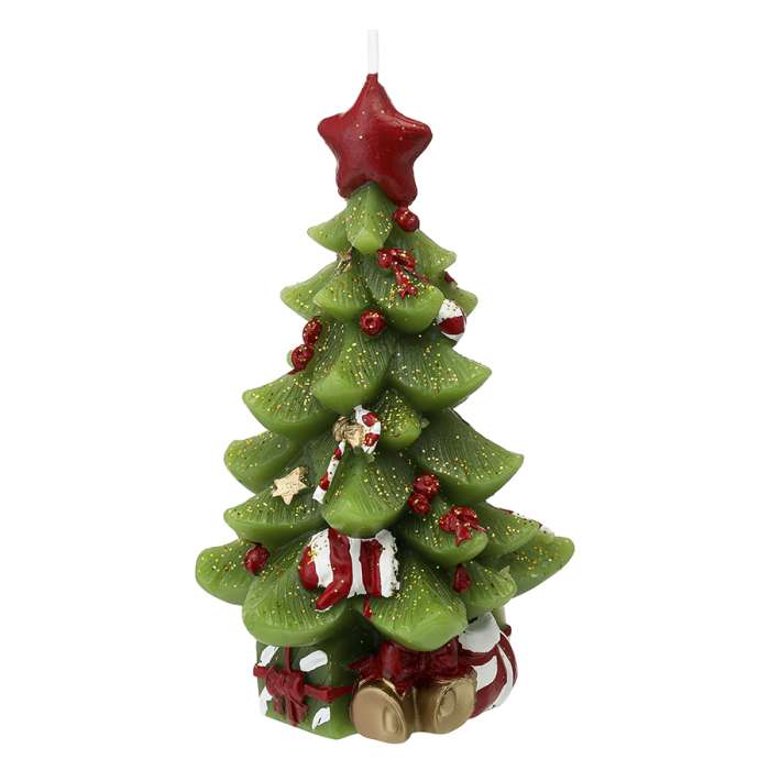 Свеча декоративная green miracle из коллекции new year essential, 18 см Tkano TK24-NY_CND0004