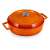 Кастрюля с крышкой низкая LAVA d24 см, 2,5 л, чугун, оранжевая LV Y ST 24 EDT K2 Orange