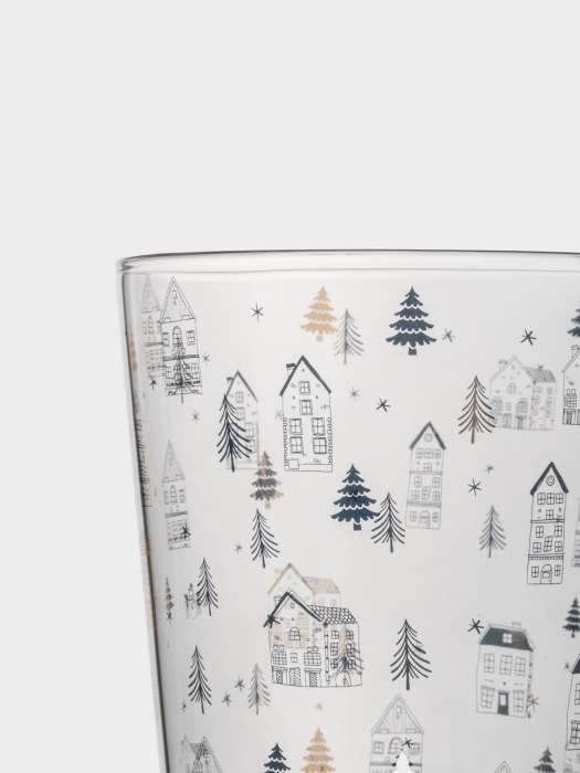 Кружка, 480 мл, стекло Б, Домики, Townlet ANNA LAFARG ANLAF-KH25089-1