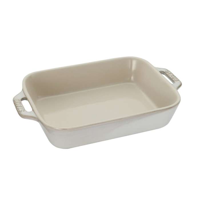 Форма для запекания, прямоугольная 20х16 см, слоновая кость STAUB 40511-865