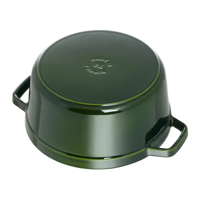 Кокот круглый, 28 см, 6,7 л, зеленый базилик STAUB 1102885
