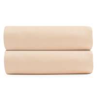 Простыня на резинке из сатина бежево-розового цвета из коллекции essential, 160х200 см Tkano TK20-FS0019