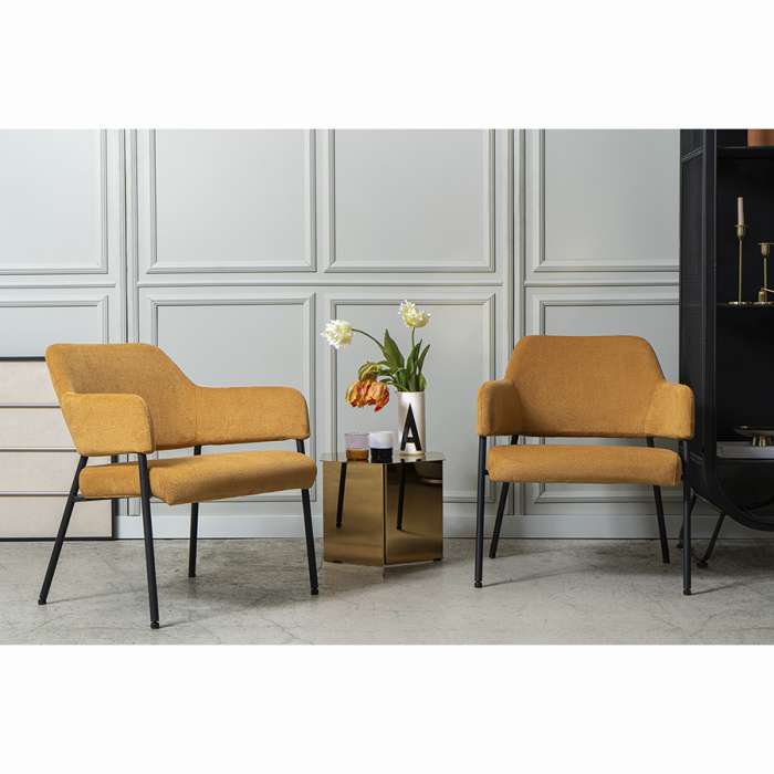 Кресло wendy, фактурный шенилл, охра Bergenson Bjorn BB000026